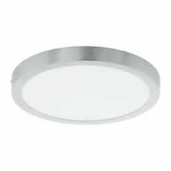 Luminaires Eglo Éclairage Led|Plafonnier Eglo FUEVA LED Argenté, 1 lumière