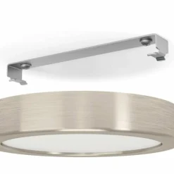 Luminaires Eglo Éclairage Led|Plafonnier Eglo FUEVA LED Nickel mat, 1 lumière