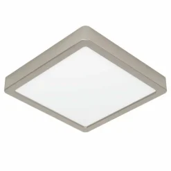 Luminaires Eglo Éclairage Led|Plafonnier Eglo FUEVA LED Nickel mat, 1 lumière