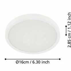Luminaires Eglo Éclairage Led|Plafonnier Eglo FUEVA LED Blanc, 1 lumière