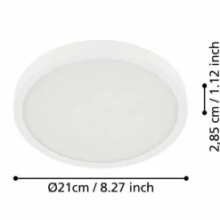 Luminaires Eglo Éclairage Led|Plafonnier Eglo FUEVA LED Blanc, 1 lumière