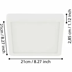 Luminaires Eglo Éclairage Led|Plafonnier Eglo FUEVA LED Noir, 1 lumière