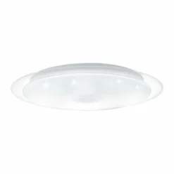 Luminaires Eglo Éclairage Led|Plafonnier EGLO LANCIANO LED Transparent, Blanc, 1 lumière, Télécommandes
