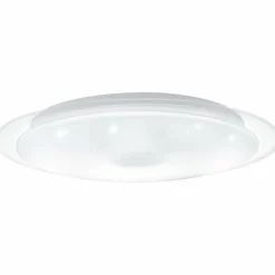 Luminaires Eglo Éclairage Led|Plafonnier EGLO LANCIANO LED Transparent, Blanc, 1 lumière, Télécommandes