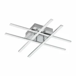 Luminaires Eglo Éclairage Led|Plafonnier Eglo LASANA 1 LED Chrome, 1 lumière
