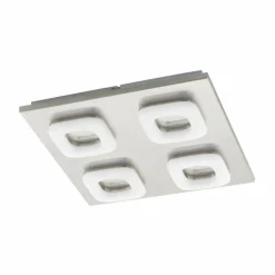 Luminaires Eglo Éclairage Led|Plafonnier Eglo LITAGO LED Nickel mat, 4 lumières