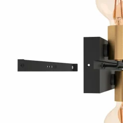 Luminaires Eglo Plafonniers|Plafonnier Eglo MACCHIONE Laiton, Noir, 4 lumières