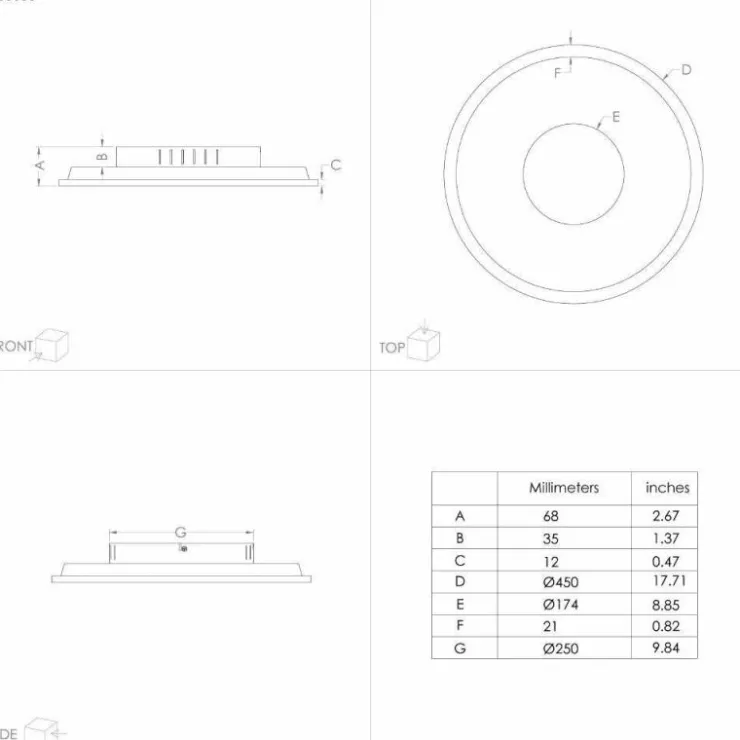 Luminaires Eglo Éclairage Led|Plafonnier Eglo MARMORATA LED Noir, Blanc, 2 lumières
