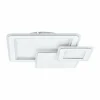 Plafonnier Eglo MENTALURGIA LED Chrome, Blanc, 1 lumière