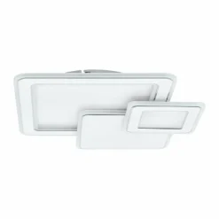Plafonnier Eglo MENTALURGIA LED Chrome, Blanc, 1 lumière