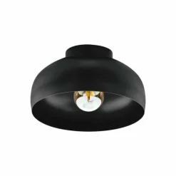 Luminaires Eglo Plafonniers|Plafonnier Eglo MOGANO Noir, 1 lumière