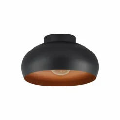 Luminaires Eglo Plafonniers|Plafonnier Eglo MOGANO Noir, 1 lumière
