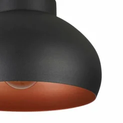 Luminaires Eglo Plafonniers|Plafonnier Eglo MOGANO Noir, 1 lumière