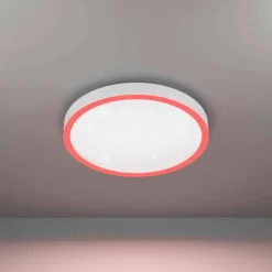 Plafonnier Eglo MONTEMORELOS-Z LED Blanc, 1 lumière, Changeur de couleurs