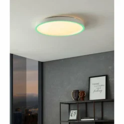 Plafonnier Eglo MONTEMORELOS-Z LED Blanc, 1 lumière, Changeur de couleurs