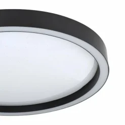 Plafonnier Eglo MONTEMORELOS-Z LED Noir, 1 lumière, Changeur de couleurs