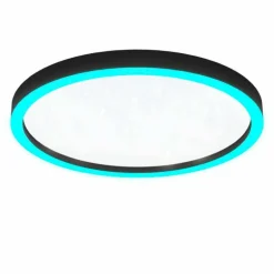 Plafonnier Eglo MONTEMORELOS-Z LED Noir, 1 lumière, Changeur de couleurs