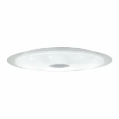 Luminaires Eglo Éclairage Led|Plafonnier EGLO MORATICA-A LED Transparent, Blanc, 1 lumière, Télécommandes