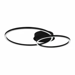 Plafonnier Eglo MOTTAFOLLONE LED Noir, 1 lumière