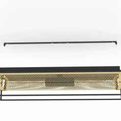 Luminaires Eglo Plafonniers|Plafonnier Eglo NOHALES Noir, 2 lumières