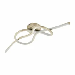 Luminaires Eglo Éclairage Led|Plafonnier Eglo NOVAFELTRIA LED Nickel mat, 1 lumière
