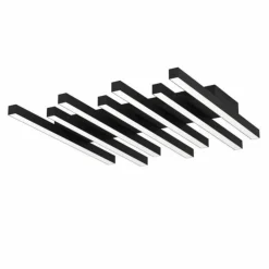 Luminaires Eglo Éclairage Led|Plafonnier Eglo PADULARI LED Noir, 1 lumière, Télécommandes