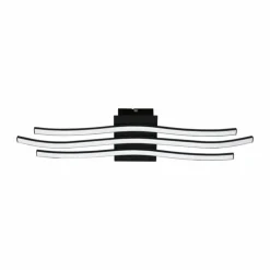 Luminaires Eglo Éclairage Led|Plafonnier Eglo RONCADE LED Noir, 1 lumière
