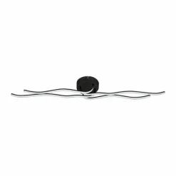 Luminaires Eglo Éclairage Led|Plafonnier Eglo RONCADE LED Noir, 1 lumière