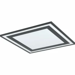 Luminaires Eglo Éclairage Led|Plafonnier Eglo SAVATARILA LED Noir, 1 lumière