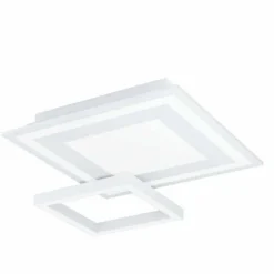 Plafonnier Eglo SAVATARILA-Z LED Blanc, 8 lumières, Changeur de couleurs