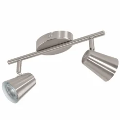 Luminaires Eglo Éclairage Led|Plafonnier Eglo TRAVALE LED Nickel mat, 2 lumières