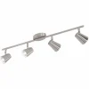 Luminaires Eglo Éclairage Led|Plafonnier Eglo TRAVALE LED Nickel mat, 4 lumières