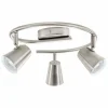 Luminaires Eglo Éclairage Led|Plafonnier Eglo TRAVALE LED Nickel mat, 3 lumières