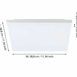 Luminaires Eglo Éclairage Led|Plafonnier Eglo TURCONA-B LED Blanc, 1 lumière