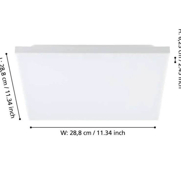 Luminaires Eglo Éclairage Led|Plafonnier Eglo TURCONA-B LED Blanc, 1 lumière