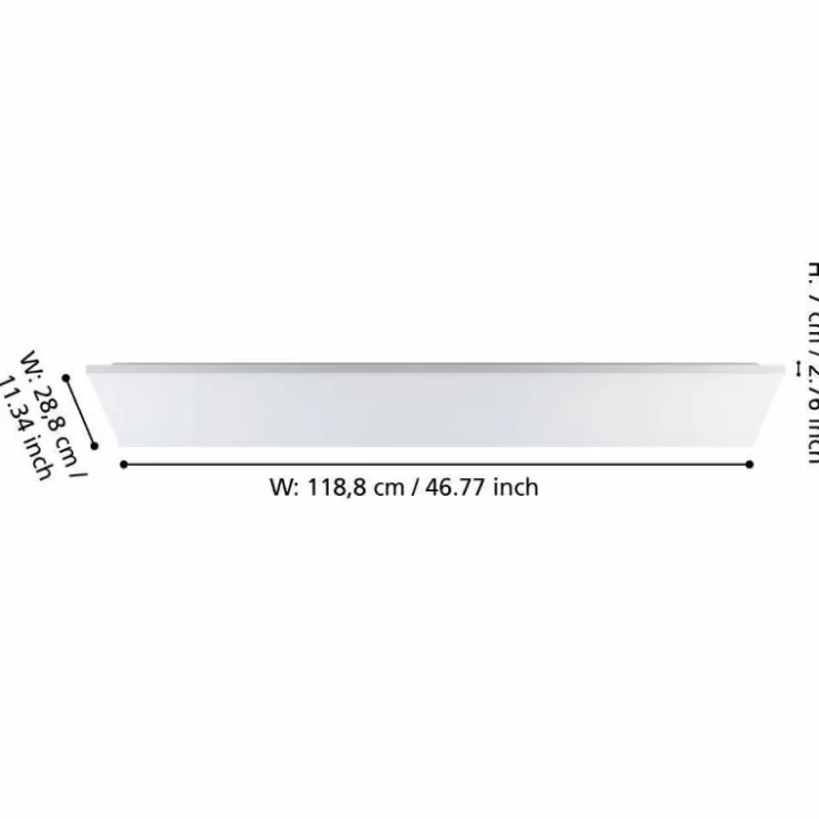 Luminaires Eglo Éclairage Led|Plafonnier Eglo TURCONA-B LED Blanc, 1 lumière