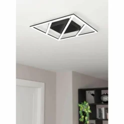 Luminaires Eglo Éclairage Led|Plafonnier Eglo ULISANO LED Noir, 1 lumière, Télécommandes