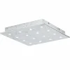 Luminaires Eglo Éclairage Led|Plafonnier Eglo VEZENO LED Argenté, 16 lumières