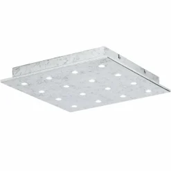 Luminaires Eglo Éclairage Led|Plafonnier Eglo VEZENO LED Argenté, 16 lumières