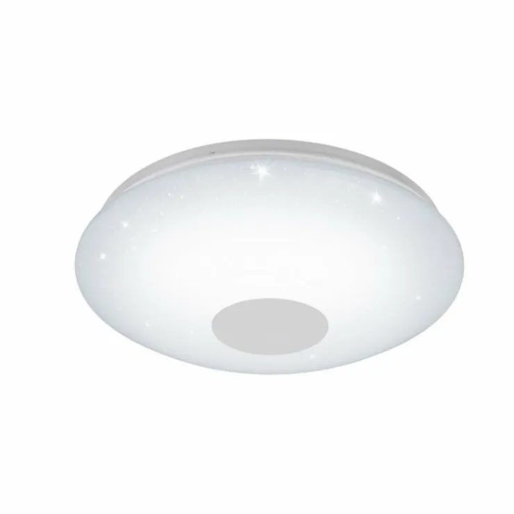 Luminaires Eglo Éclairage Led|Plafonnier Eglo VOLTAGO 2 LED Aspect cristal, Blanc, 1 lumière, Télécommandes