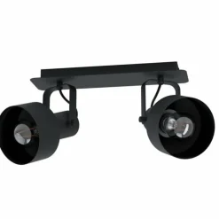 Luminaires Eglo Plafonniers|Plafonnier Eglo-Leuchten CASIBARE Noir, 2 lumières