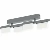 Luminaires Eglo Éclairage Led|Plafonnier Eglo-Leuchten ERVIDEL LED Noir, 4 lumières