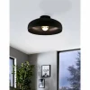 Luminaires Eglo Plafonniers|Plafonnier Eglo-Leuchten MOGANO Noir, 1 lumière