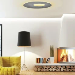 Luminaires Escale Éclairage Led|Plafonnier Escale BLADE OPEN LED Gris, 1 lumière