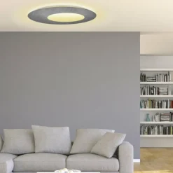 Luminaires Escale Éclairage Led|Plafonnier Escale BLADE OPEN LED Gris, 1 lumière