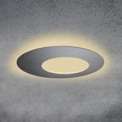 Luminaires Escale Éclairage Led|Plafonnier Escale BLADE OPEN LED Anthracite, Gris, 1 lumière