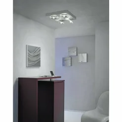 Plafonnier Escale SPOT IT LED Aluminium, 4 lumières