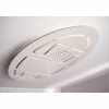 Luminaires Eva Luz Éclairage Led|Plafonnier Evaluz Ellipse LED Blanc, 2 lumières