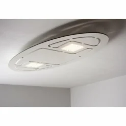 Luminaires Eva Luz Éclairage Led|Plafonnier Evaluz Ellipse LED Blanc, 2 lumières