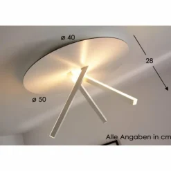 Luminaires Eva Luz Éclairage Led|Plafonnier Evaluz Orion LED Blanc, 3 lumières